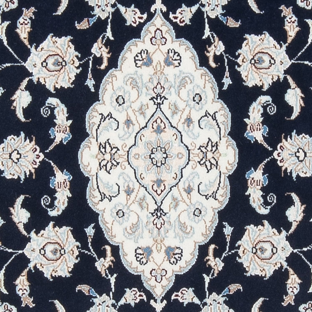 Alfombra de pasillo Alfombra Persa - Nain - Prima - 340 x 85 cm - azul oscuro