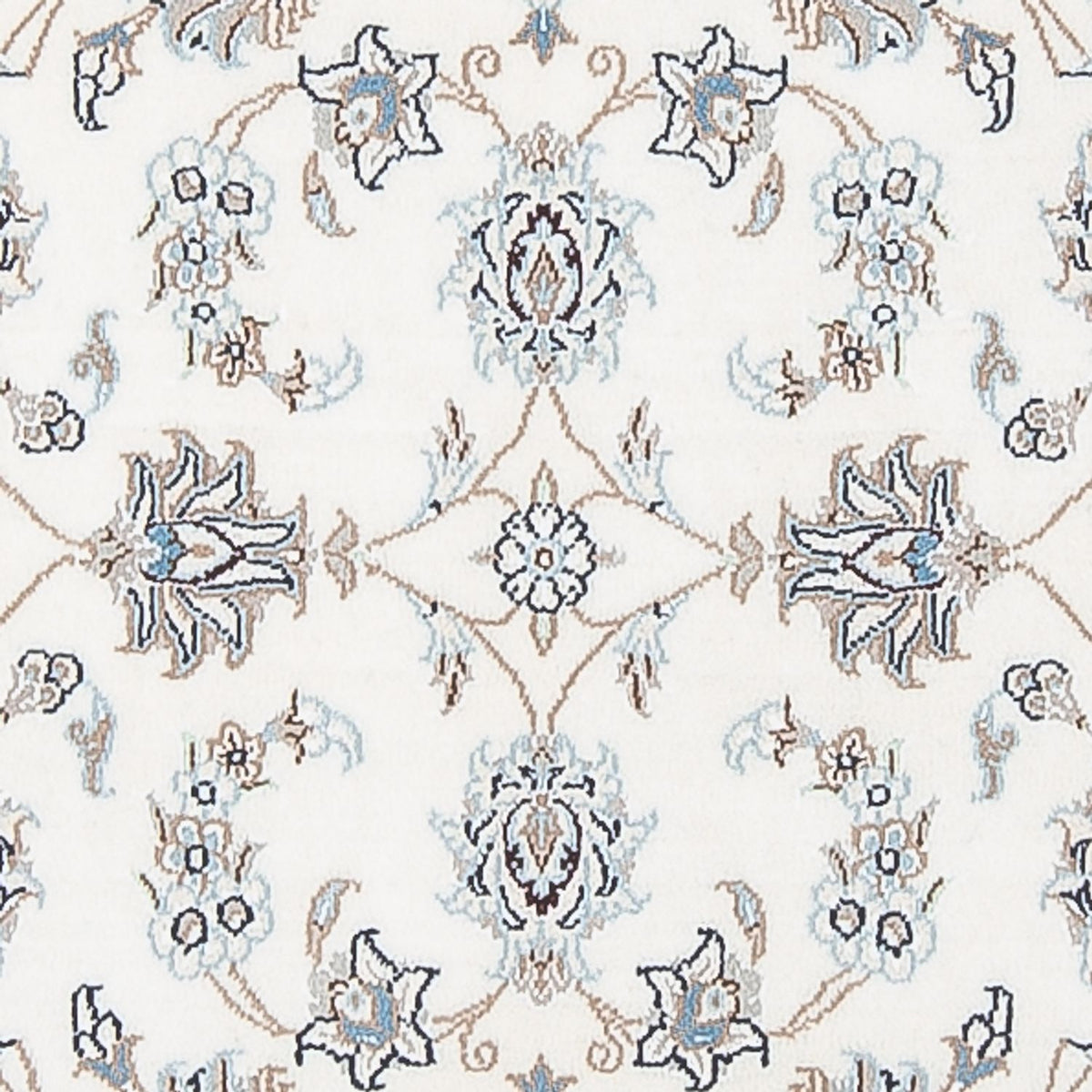 Alfombra de pasillo Alfombra Persa - Nain - Prima - 301 x 82 cm - crema