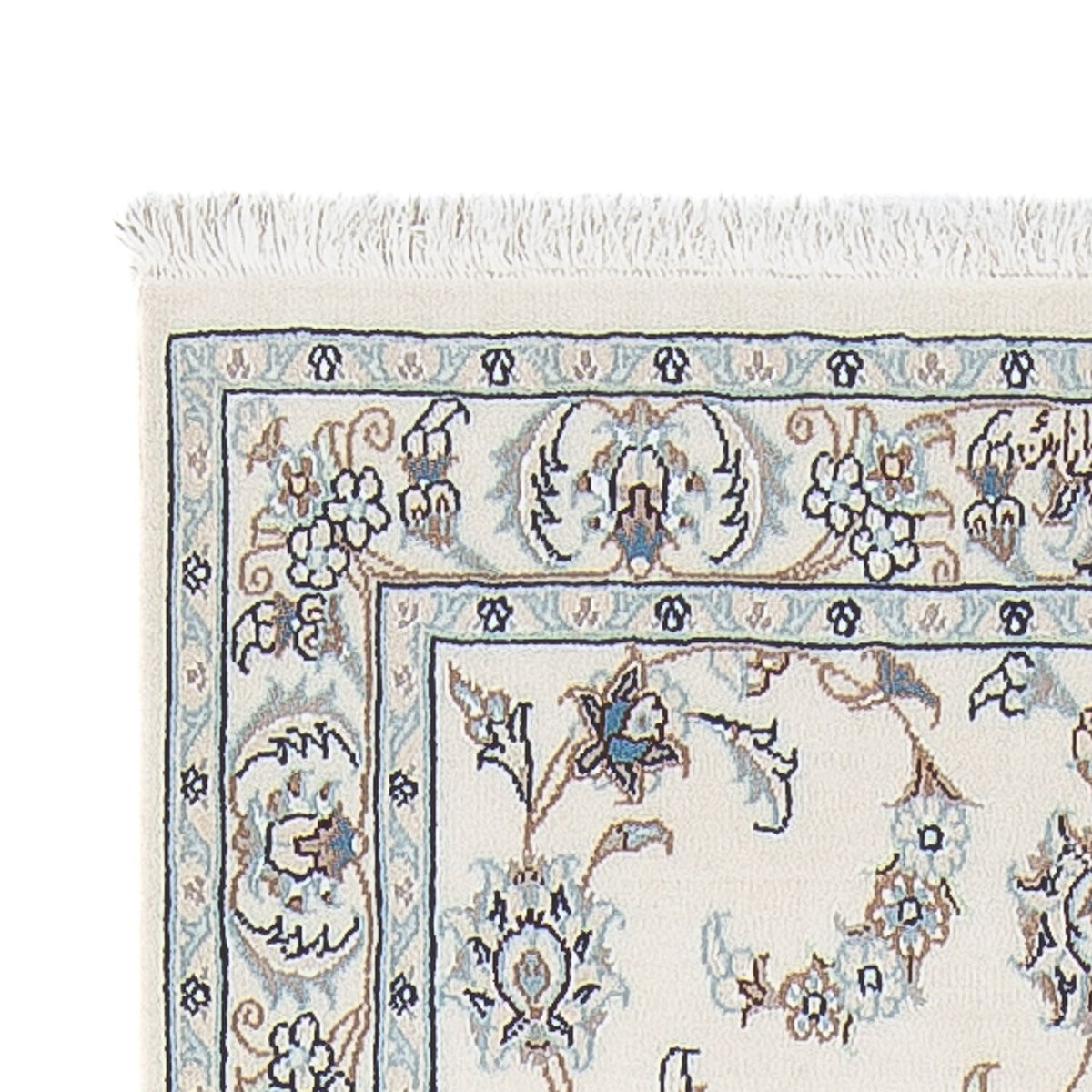 Alfombra de pasillo Alfombra Persa - Nain - Prima - 301 x 82 cm - crema