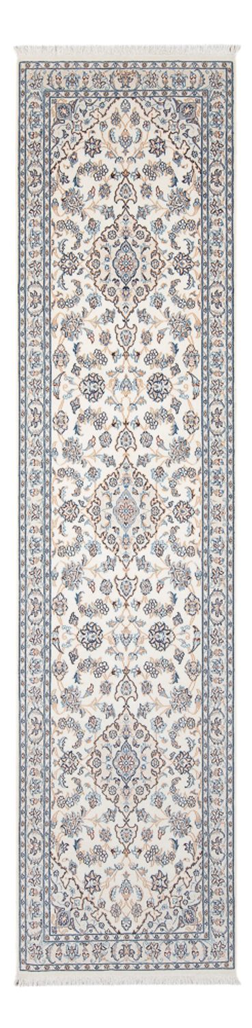 Alfombra de pasillo Alfombra Persa - Nain - Prima - 297 x 81 cm - crema
