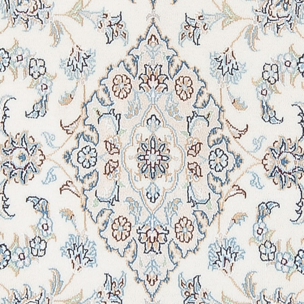 Alfombra de pasillo Alfombra Persa - Nain - Prima - 308 x 80 cm - crema