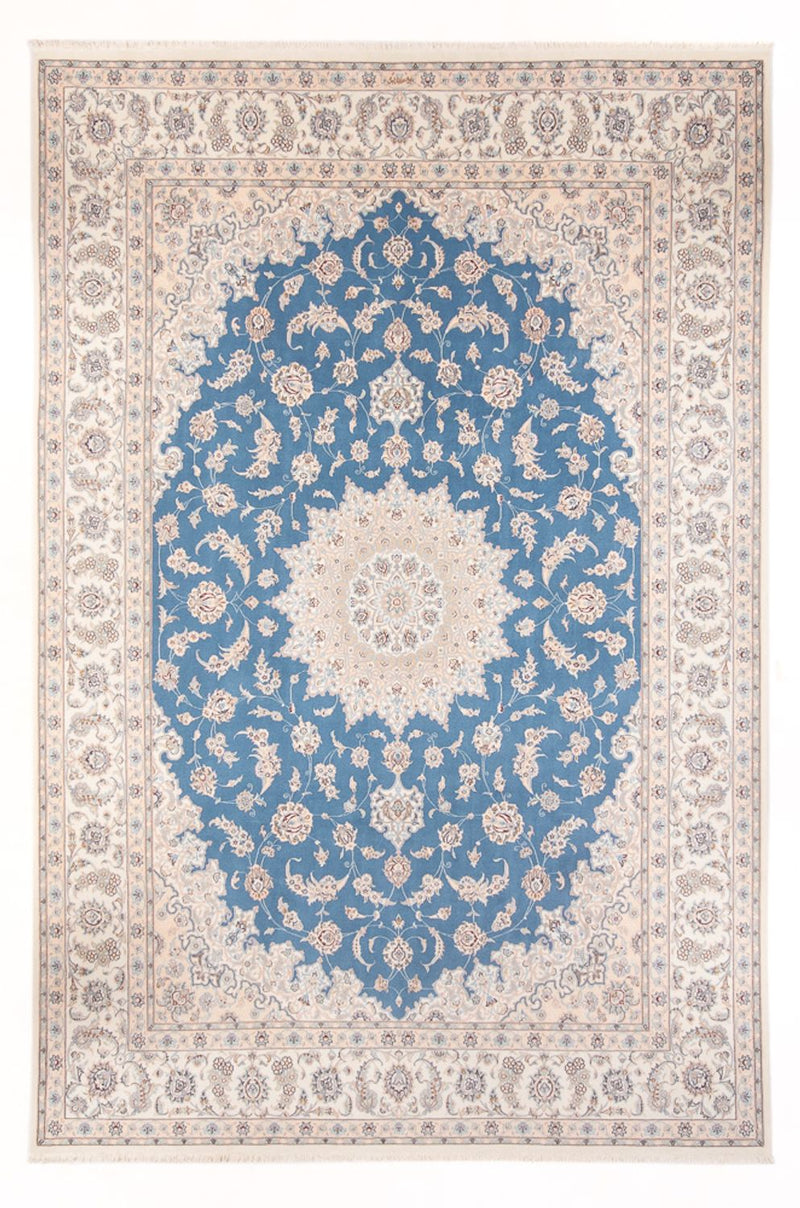 Alfombra Persa - Nain - Prima - 348 x 245 cm - azul claro