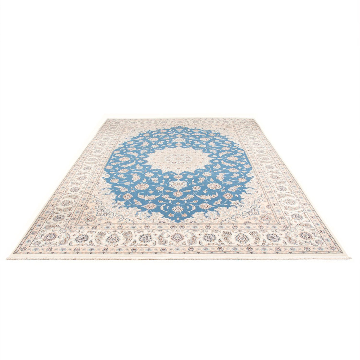 Alfombra Persa - Nain - Prima - 348 x 245 cm - azul claro