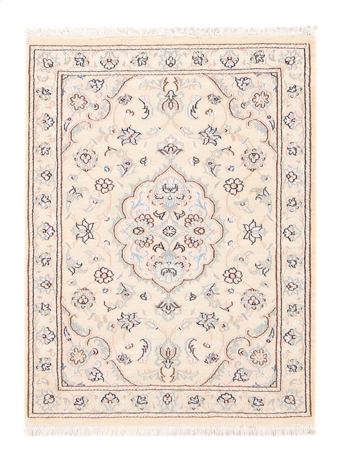 Alfombra persa - Nain - 90 x 60 cm - beige