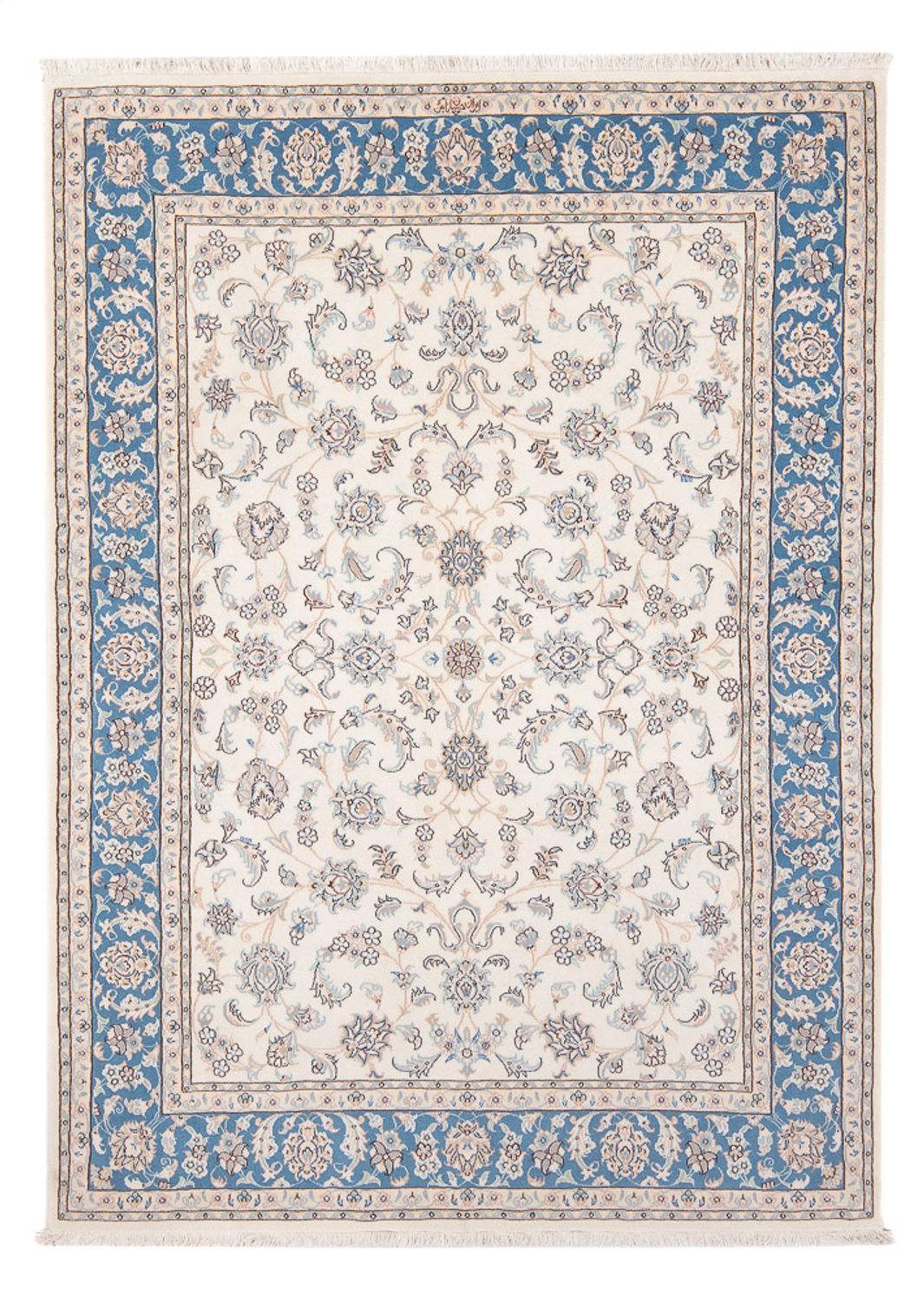 Alfombra Persa - Nain - Prima - 204 x 148 cm - crema