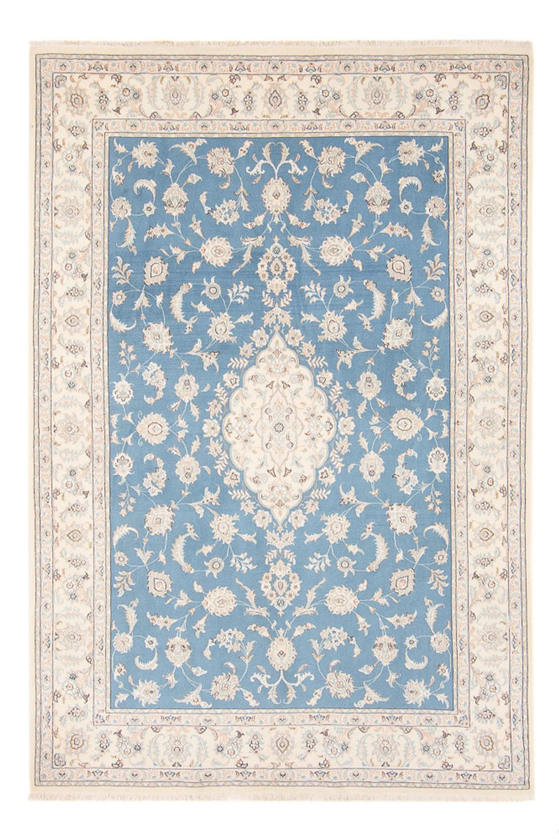 Alfombra persa - Nain - 251 x 168 cm - azul