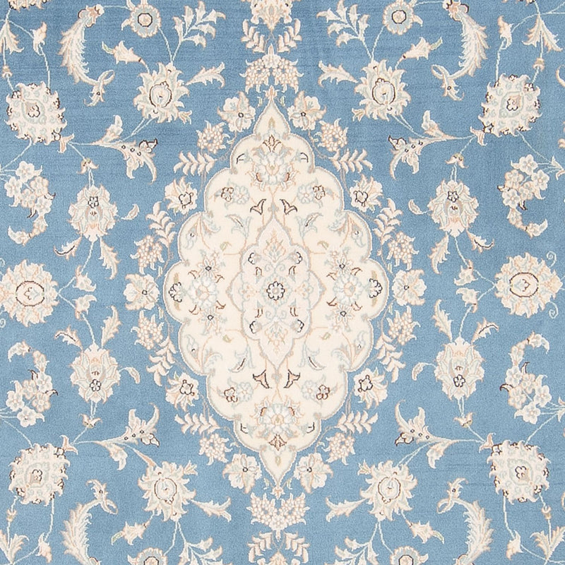 Alfombra persa - Nain - 251 x 168 cm - azul