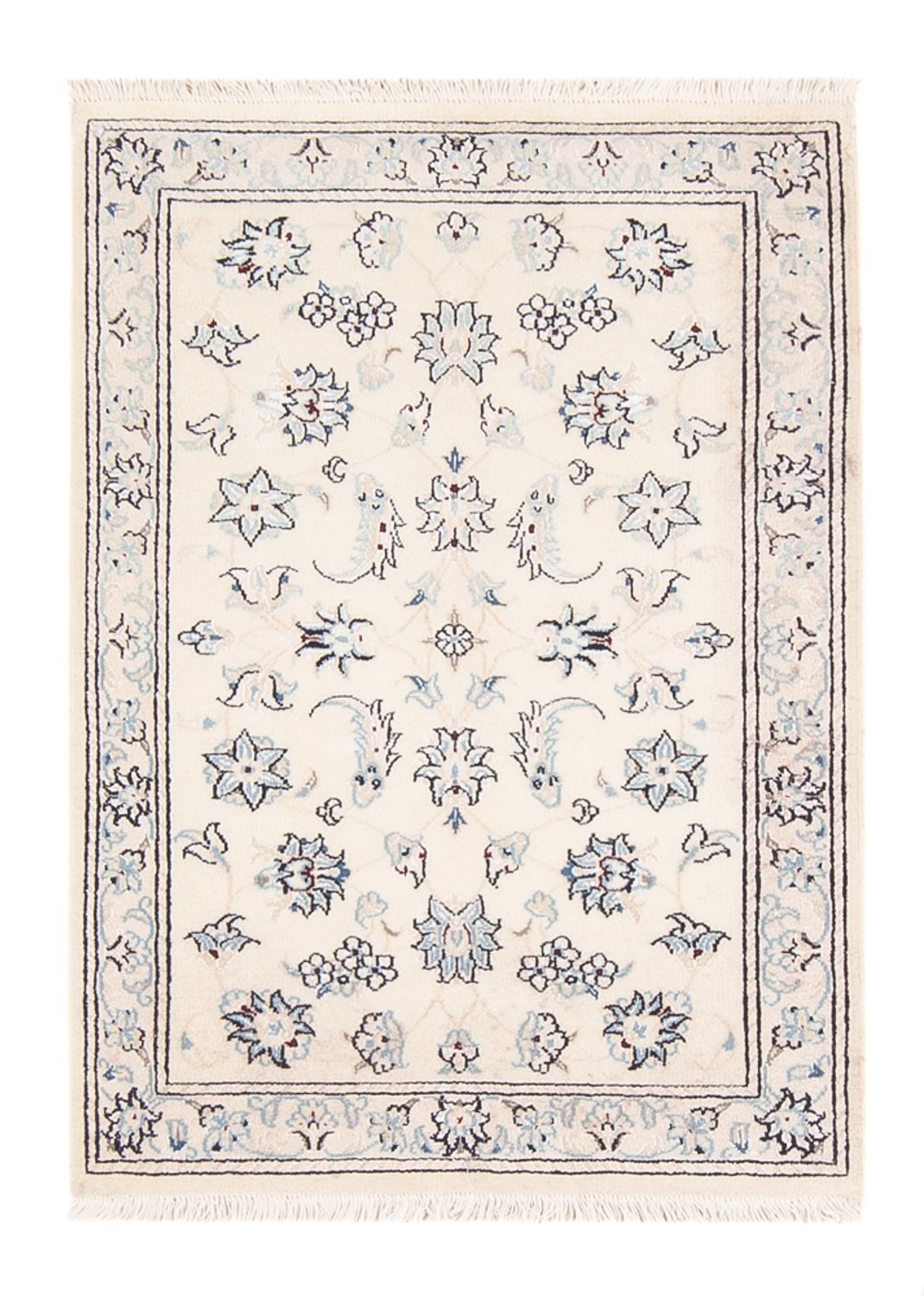 Alfombra persa - Nain - 89 x 60 cm - beige