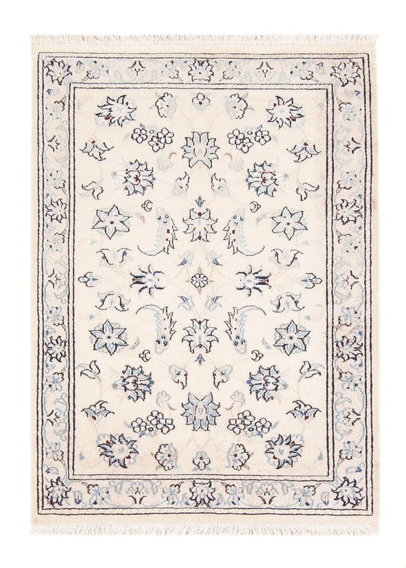 Alfombra persa - Nain - 89 x 60 cm - beige