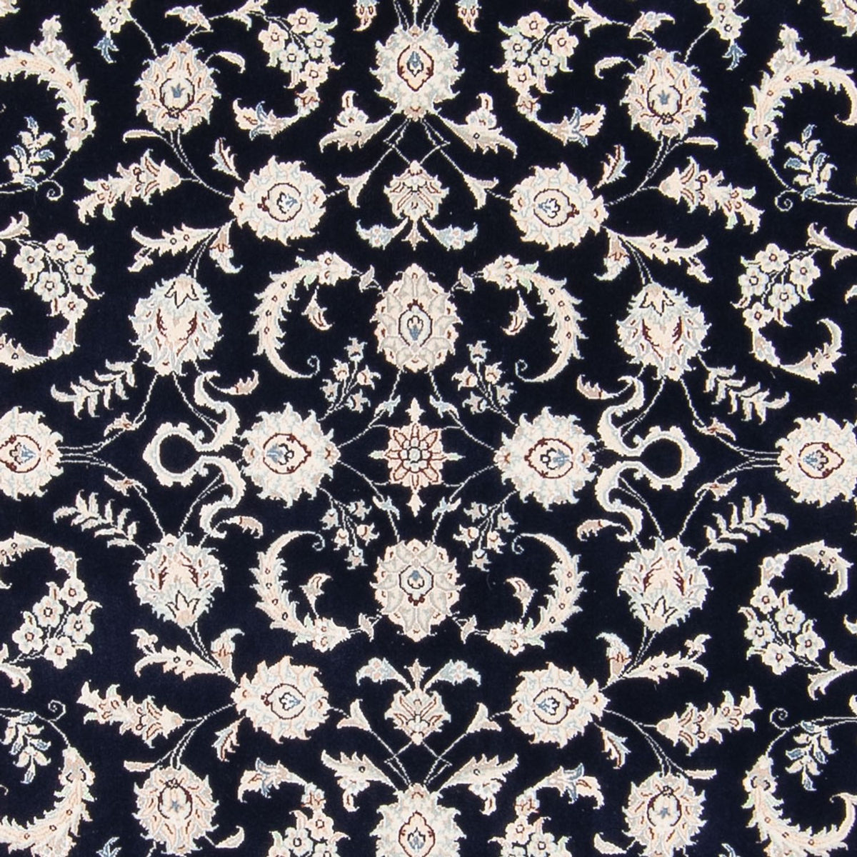 Alfombra persa - Nain - 235 x 171 cm - azul oscuro