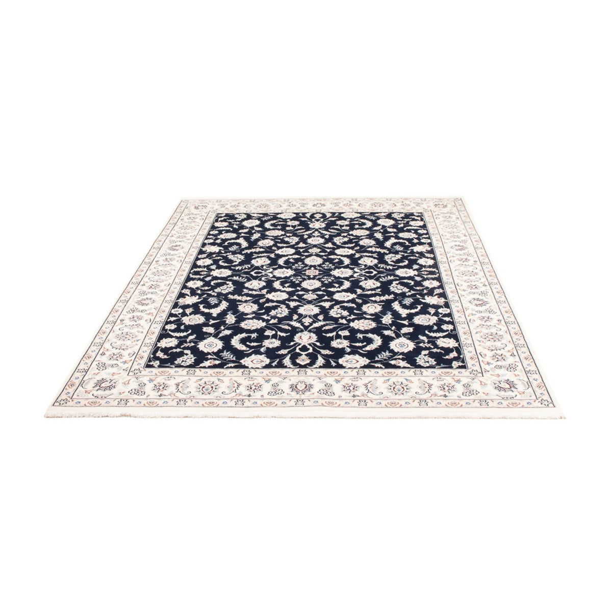 Alfombra persa - Nain - 235 x 171 cm - azul oscuro
