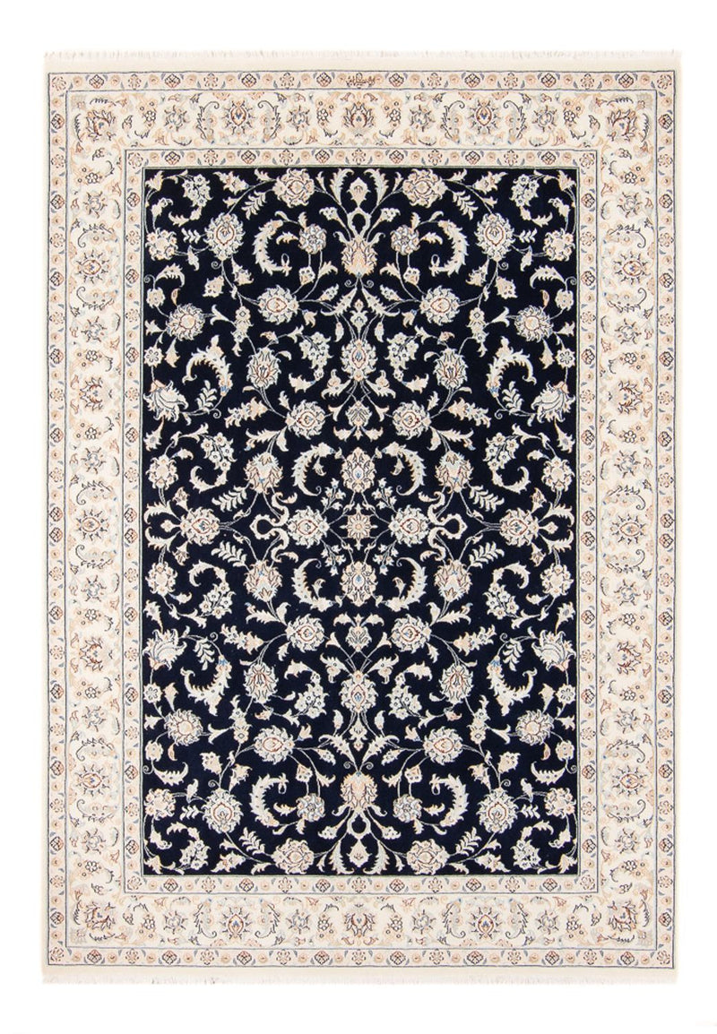 Alfombra persa - Nain - 238 x 171 cm - azul oscuro