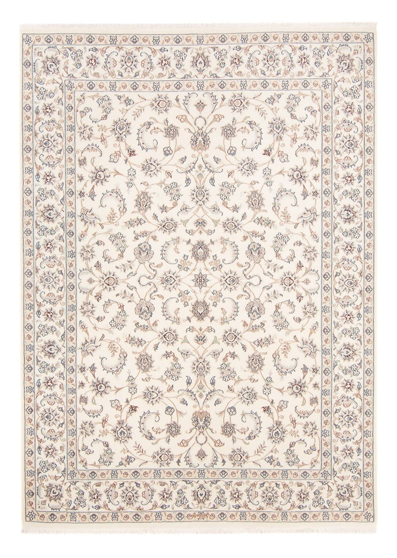 Alfombra persa - Nain - 242 x 171 cm - crema