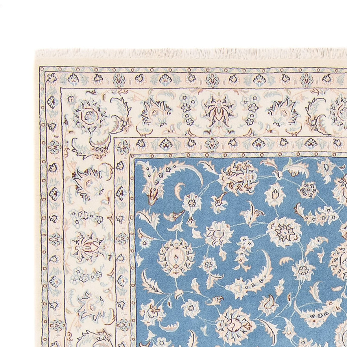 Alfombra persa - Nain - 240 x 170 cm - azul