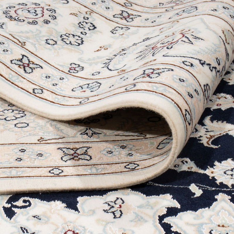 Alfombra persa - Nain - 264 x 246 cm - azul oscuro