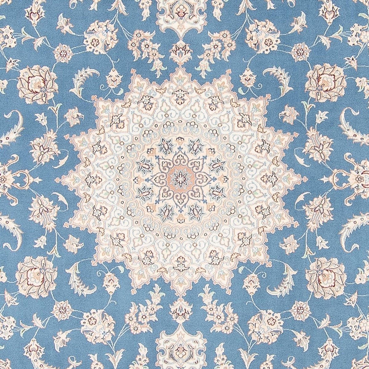 Alfombra persa - Nain - 263 x 227 cm - azul