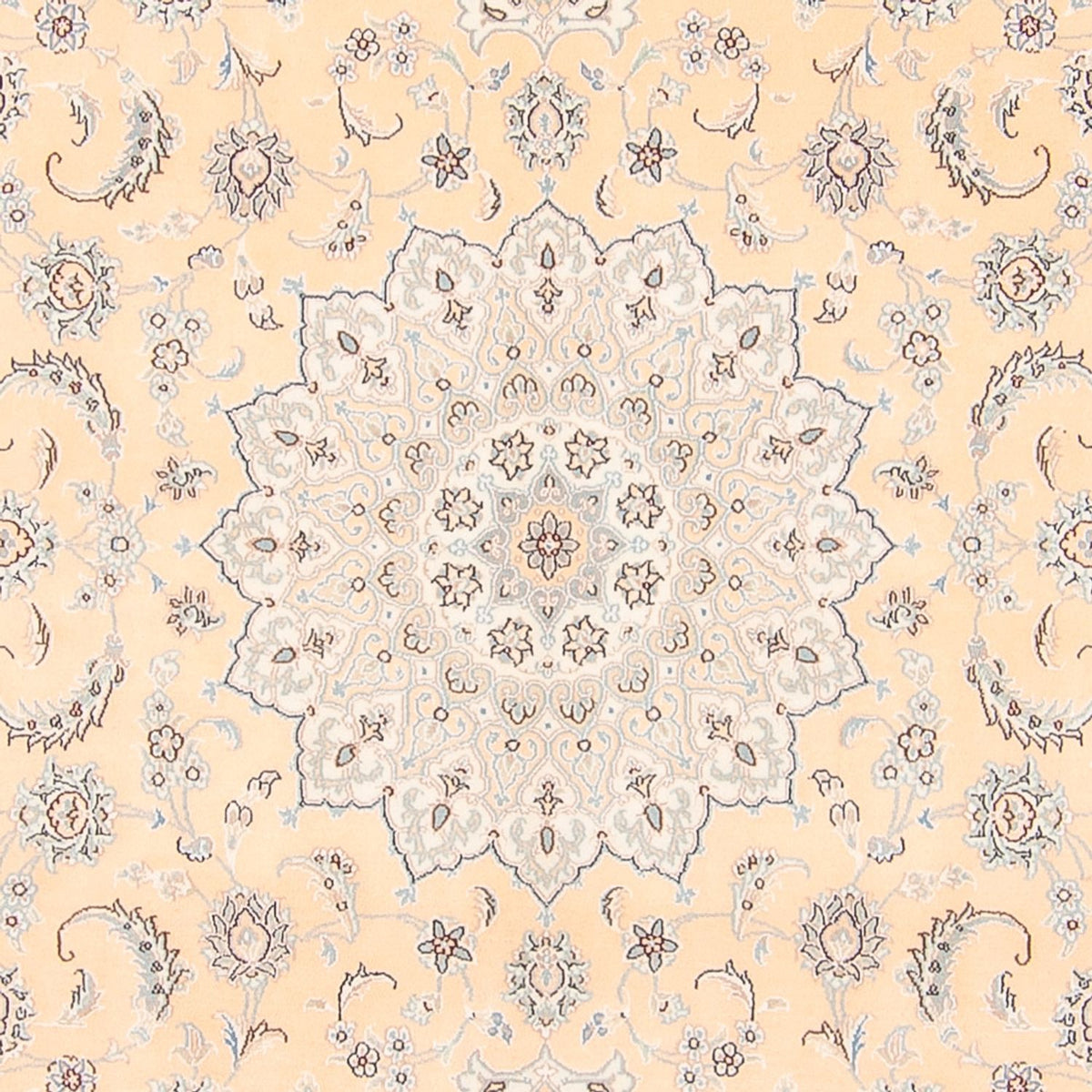 Alfombra persa - Nain - 250 x 208 cm - salmón