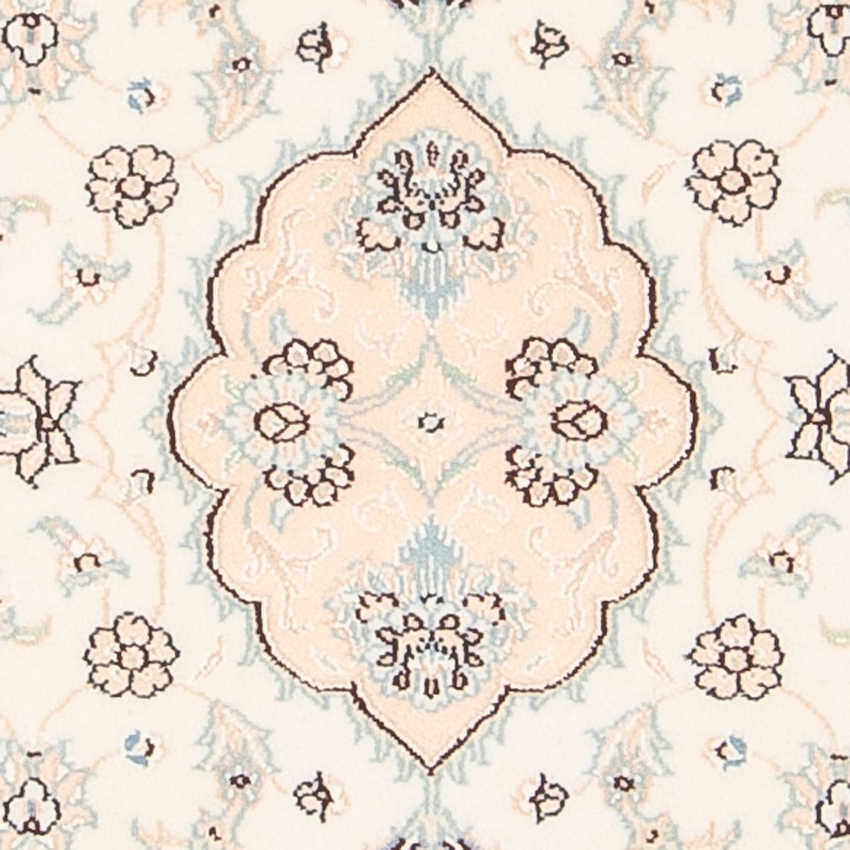 Alfombra persa - Nain - 92 x 59 cm - crema