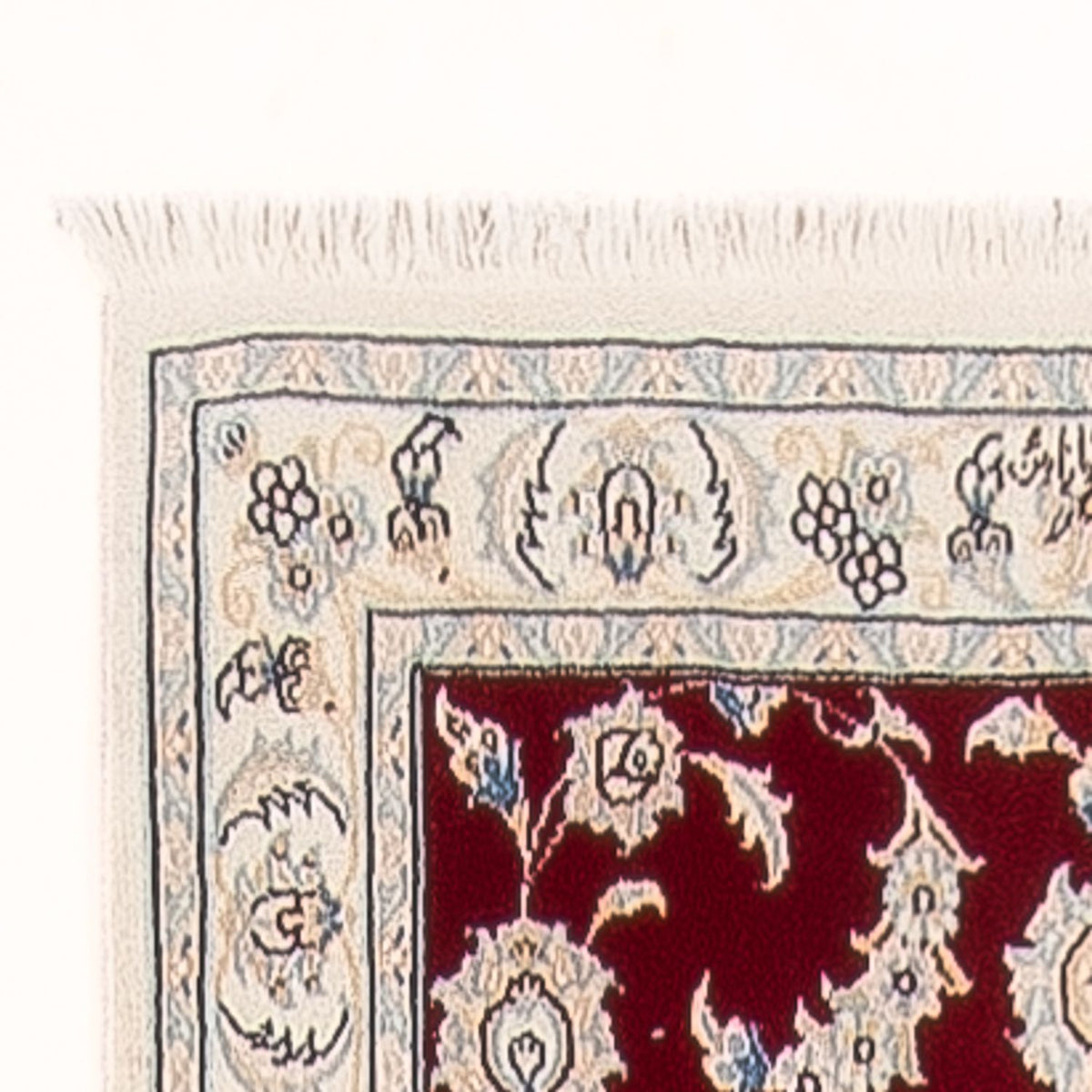 Alfombra de pasillo Alfombra Persa - Nain - Prima - 297 x 83 cm - rojo