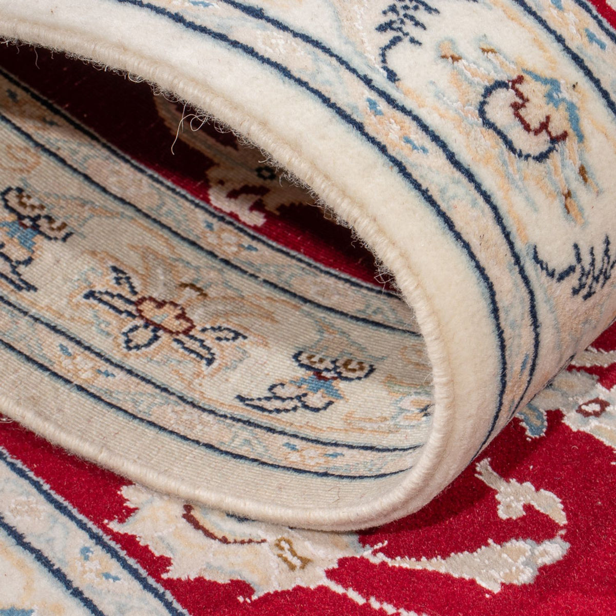 Alfombra de pasillo Alfombra Persa - Nain - Prima - 297 x 83 cm - rojo