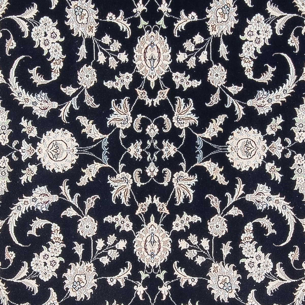 Alfombra Persa - Nain - Prima - 297 x 198 cm - azul oscuro
