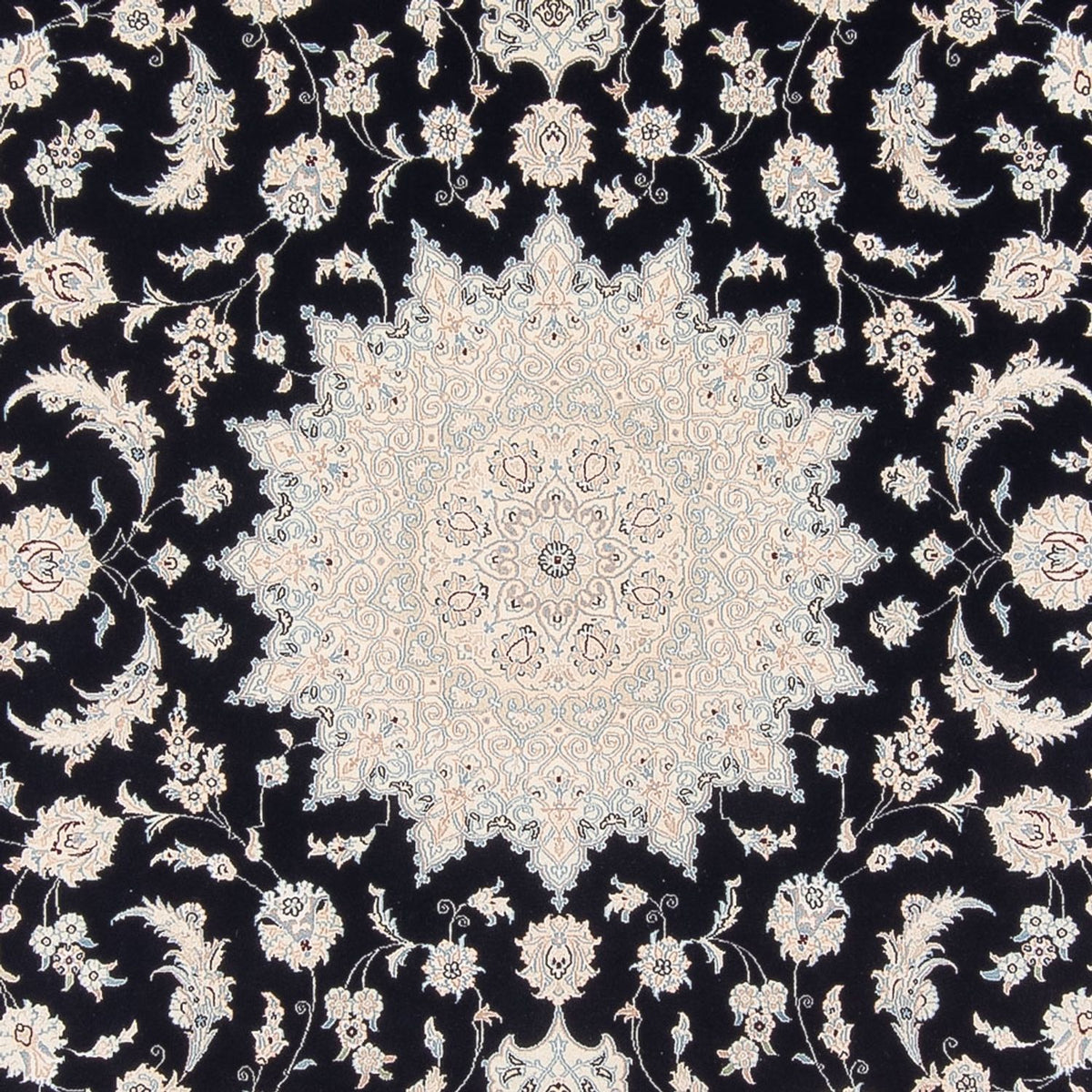 Alfombra Persa - Nain - Prima - 340 x 246 cm - azul oscuro