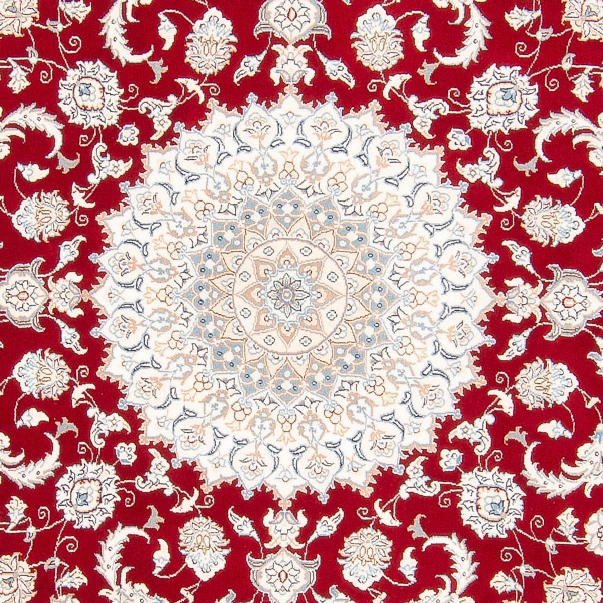 Alfombra persa - Nain redondo  - 200 x 200 cm - rojo