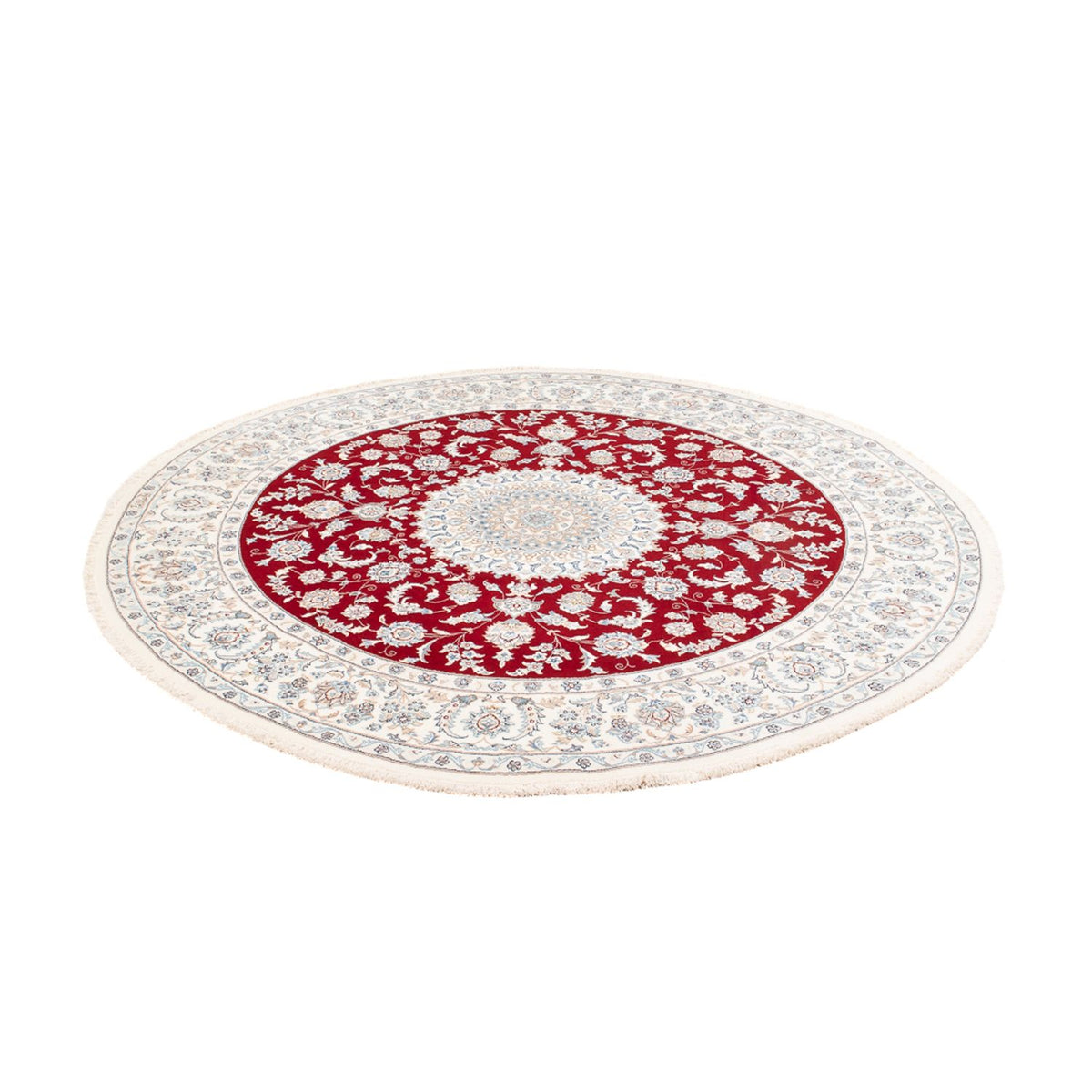 Alfombra persa - Nain redondo  - 200 x 200 cm - rojo