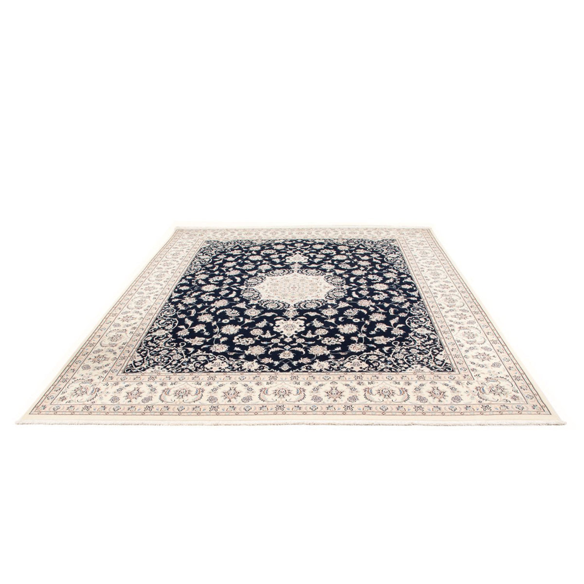 Alfombra Persa - Nain - Prima - 305 x 248 cm - azul oscuro
