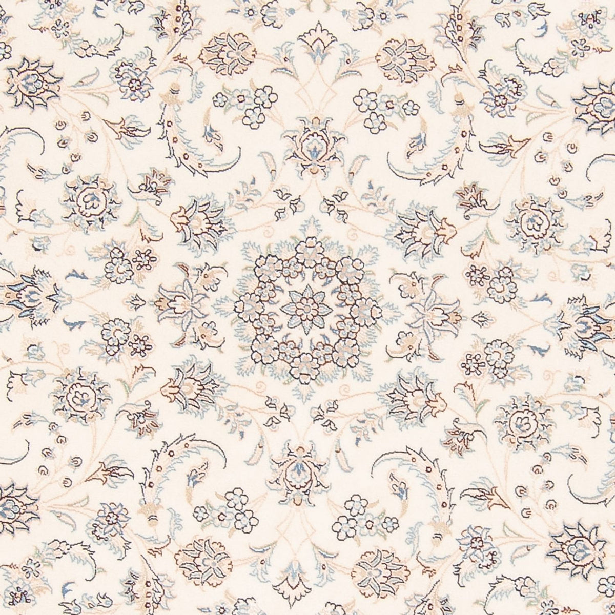 Alfombra persa - Nain redondo  - 200 x 200 cm - crema