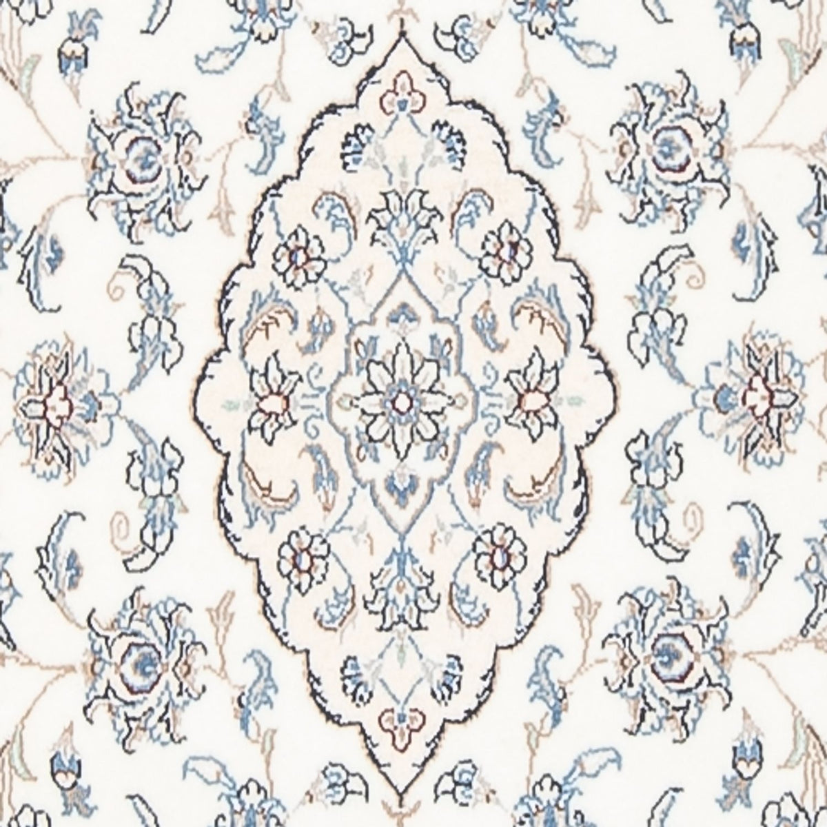 Alfombra de pasillo Alfombra Persa - Nain - Prima - 340 x 84 cm - crema