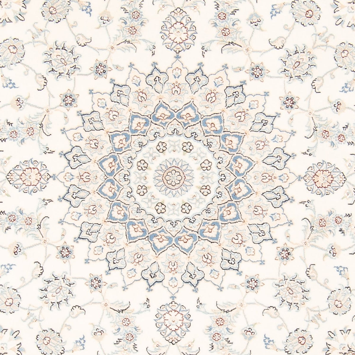 Alfombra persa - Nain redondo  - 200 x 200 cm - crema