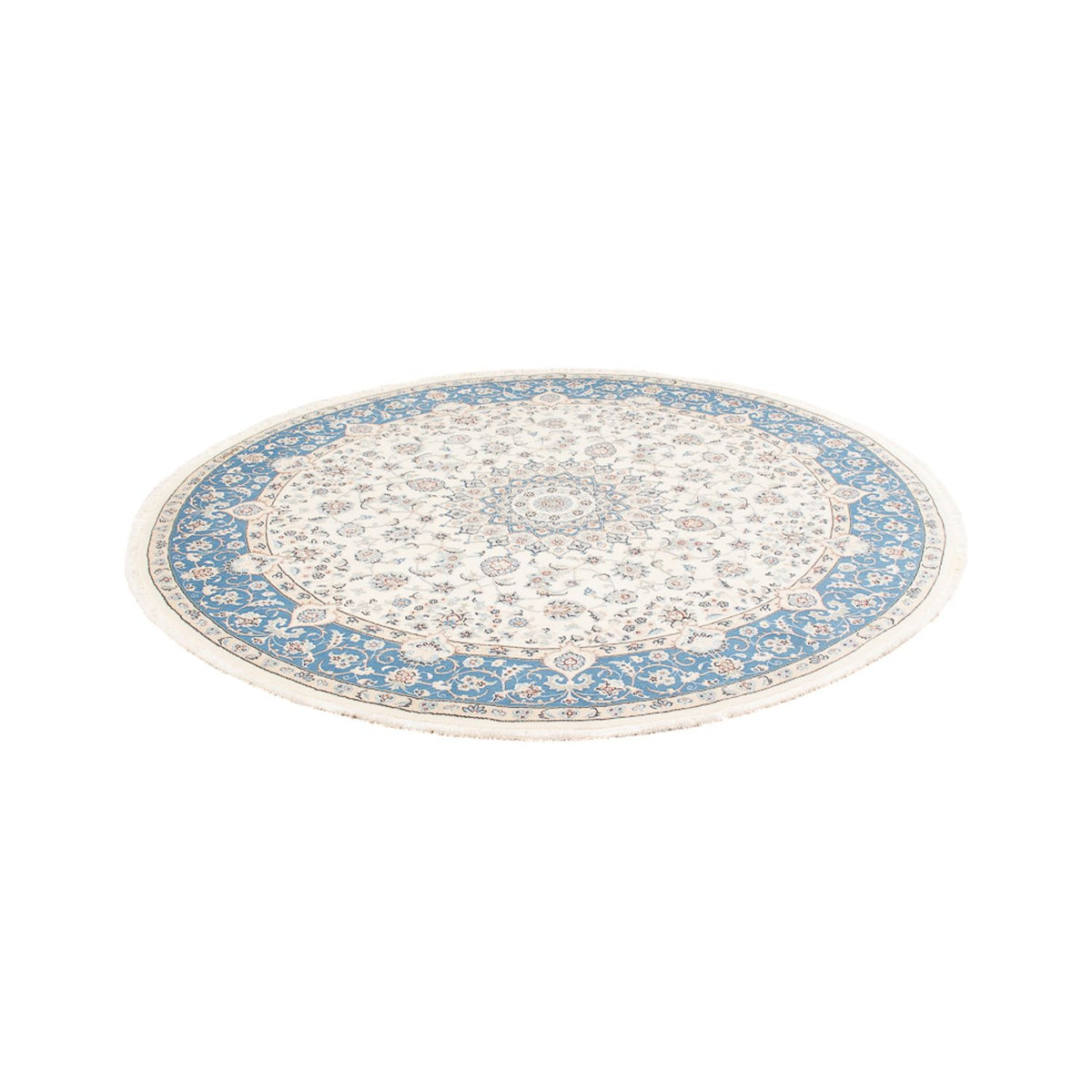 Alfombra persa - Nain redondo  - 200 x 200 cm - crema