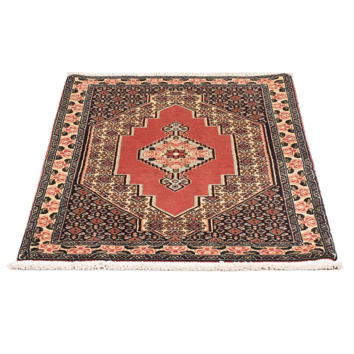 Alfombra persa - Clásica - 110 x 75 cm - naranja