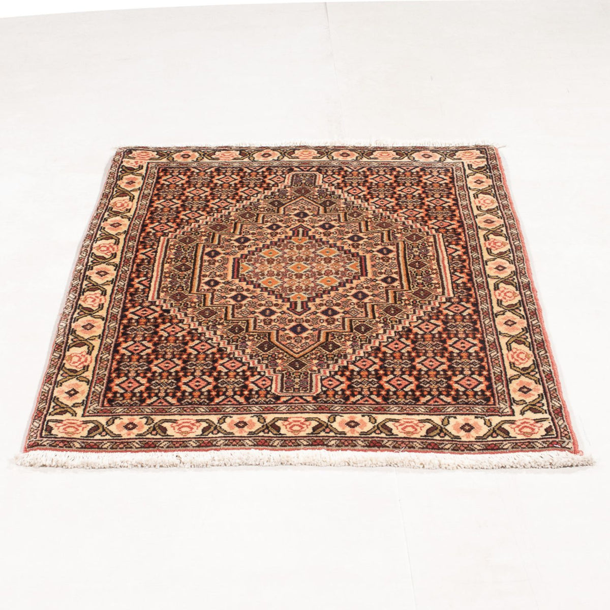 Alfombra persa - Clásica - 104 x 75 cm - azul oscuro