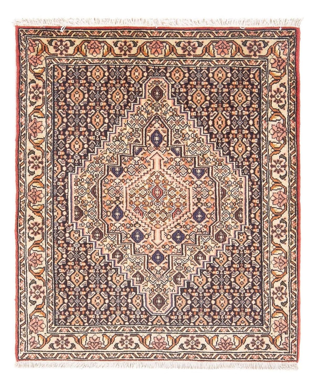 Alfombra persa - Clásica - 98 x 75 cm - azul oscuro