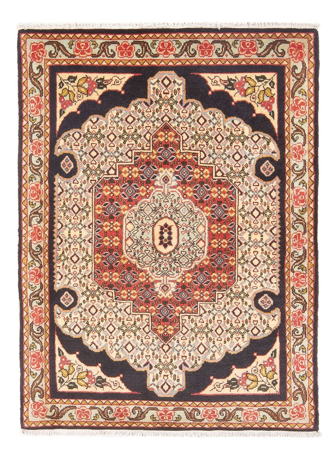 Alfombra persa - Clásica - 106 x 75 cm - beige