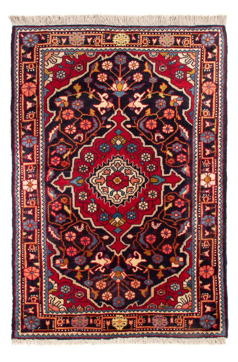 Alfombra persa - Clásica - 96 x 63 cm - azul oscuro