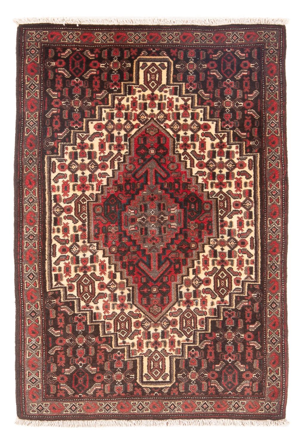 Alfombra persa - Clásica - 110 x 70 cm - crema