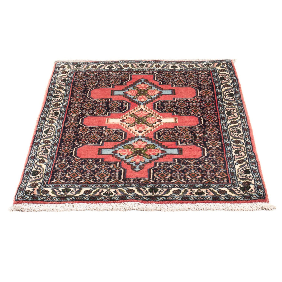 Alfombra persa - Clásica - 105 x 75 cm - azul oscuro