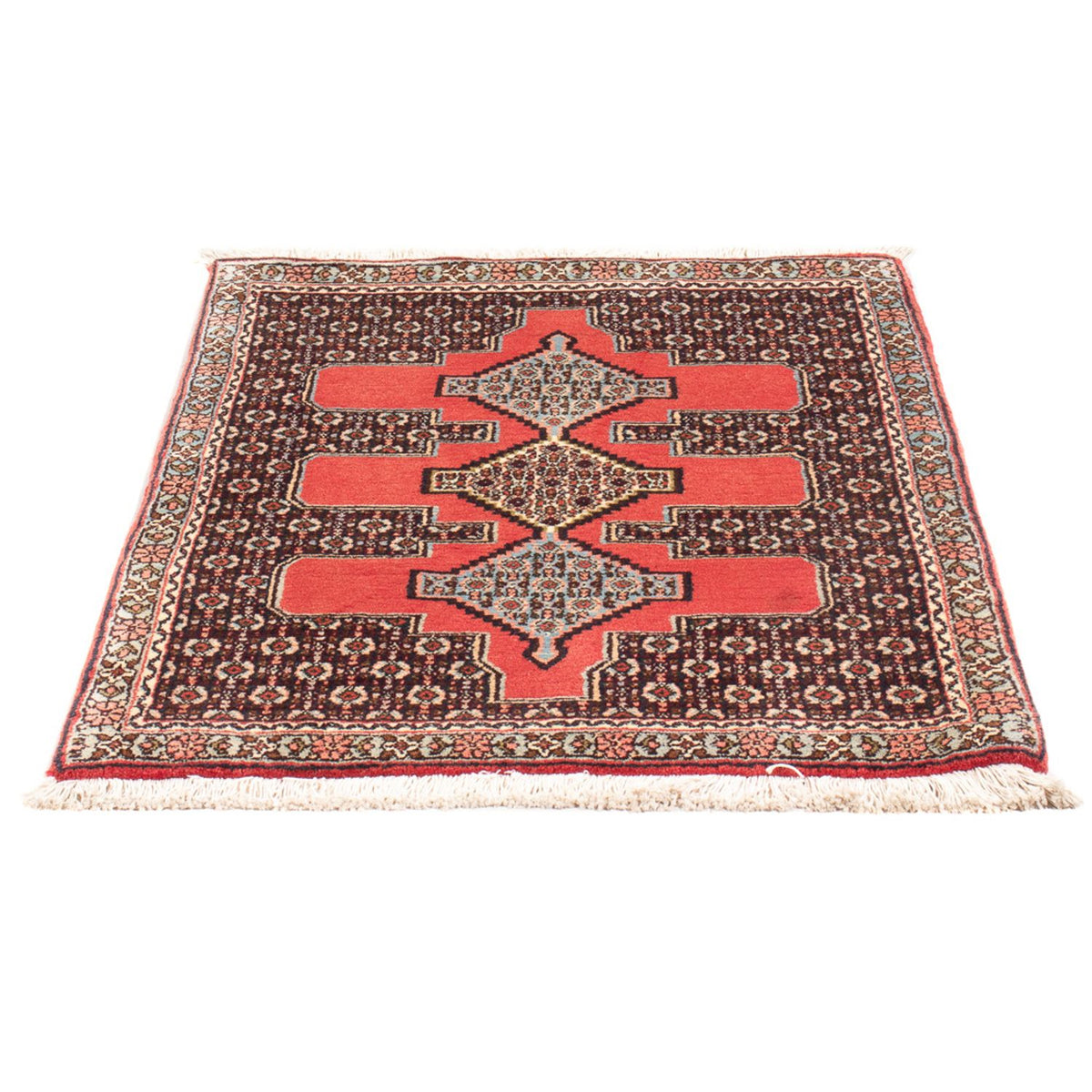 Alfombra persa - Clásica - 102 x 76 cm - azul oscuro