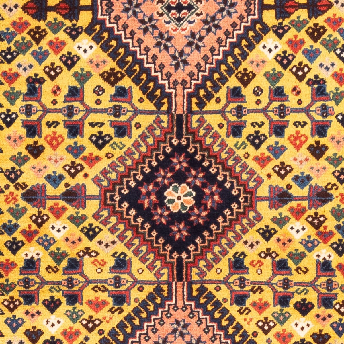 Alfombra de pasillo Alfombra persa - Nómada - 193 x 82 cm - amarillo