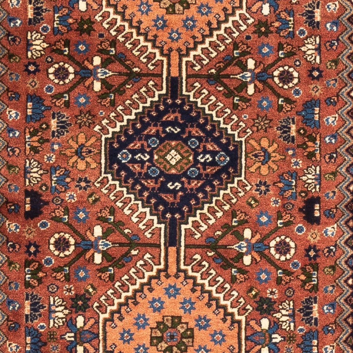 Alfombra de pasillo Alfombra persa - Nómada - 192 x 80 cm - rojo
