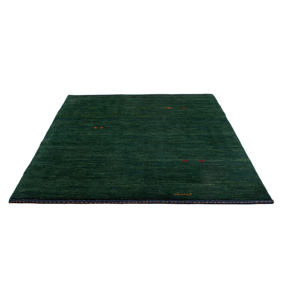 Alfombra Gabbeh - Persa - 205 x 140 cm - verde oscuro