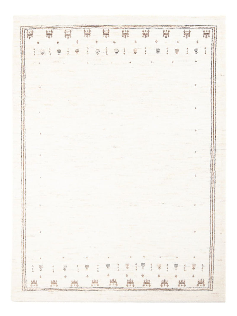 Alfombra Gabbeh - Persa - 198 x 150 cm - blanco