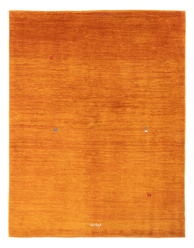 Alfombra Gabbeh - Persa - 193 x 150 cm - naranja