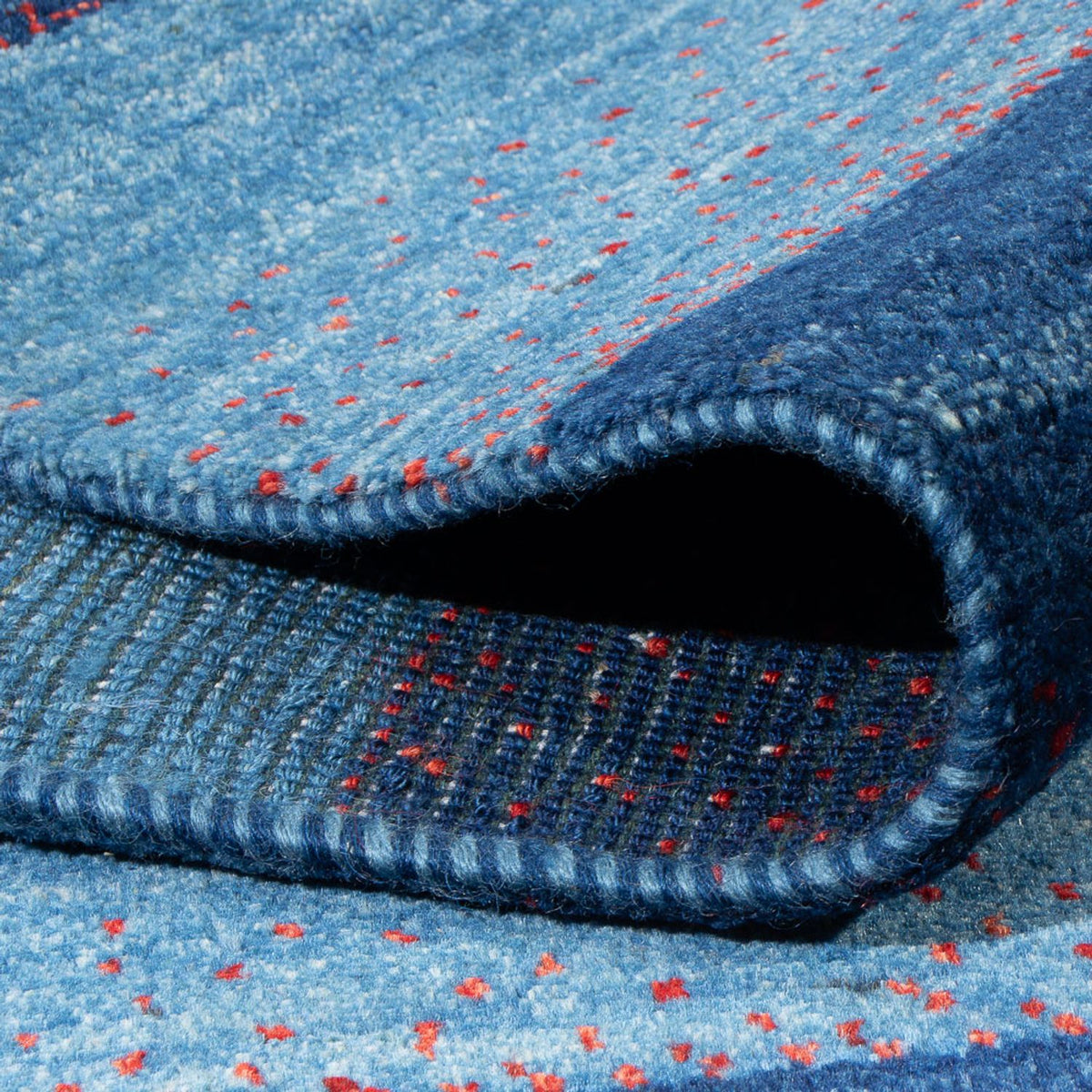 Alfombra Gabbeh - Persa - 200 x 140 cm - azul oscuro