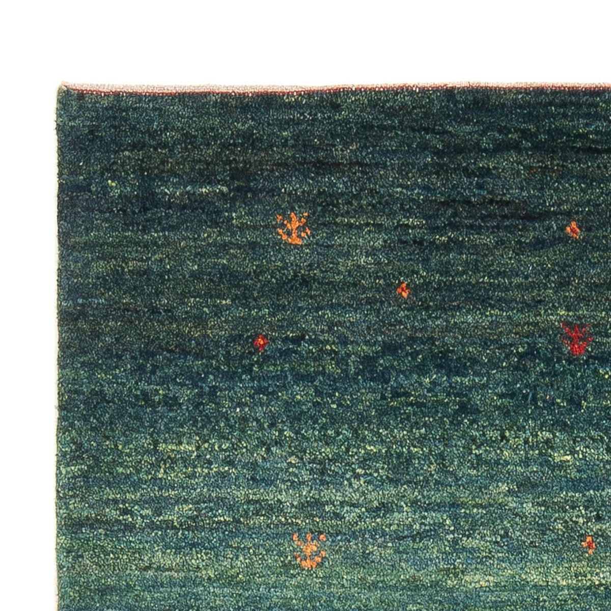 Alfombra Gabbeh - Persa - 152 x 100 cm - verde oscuro