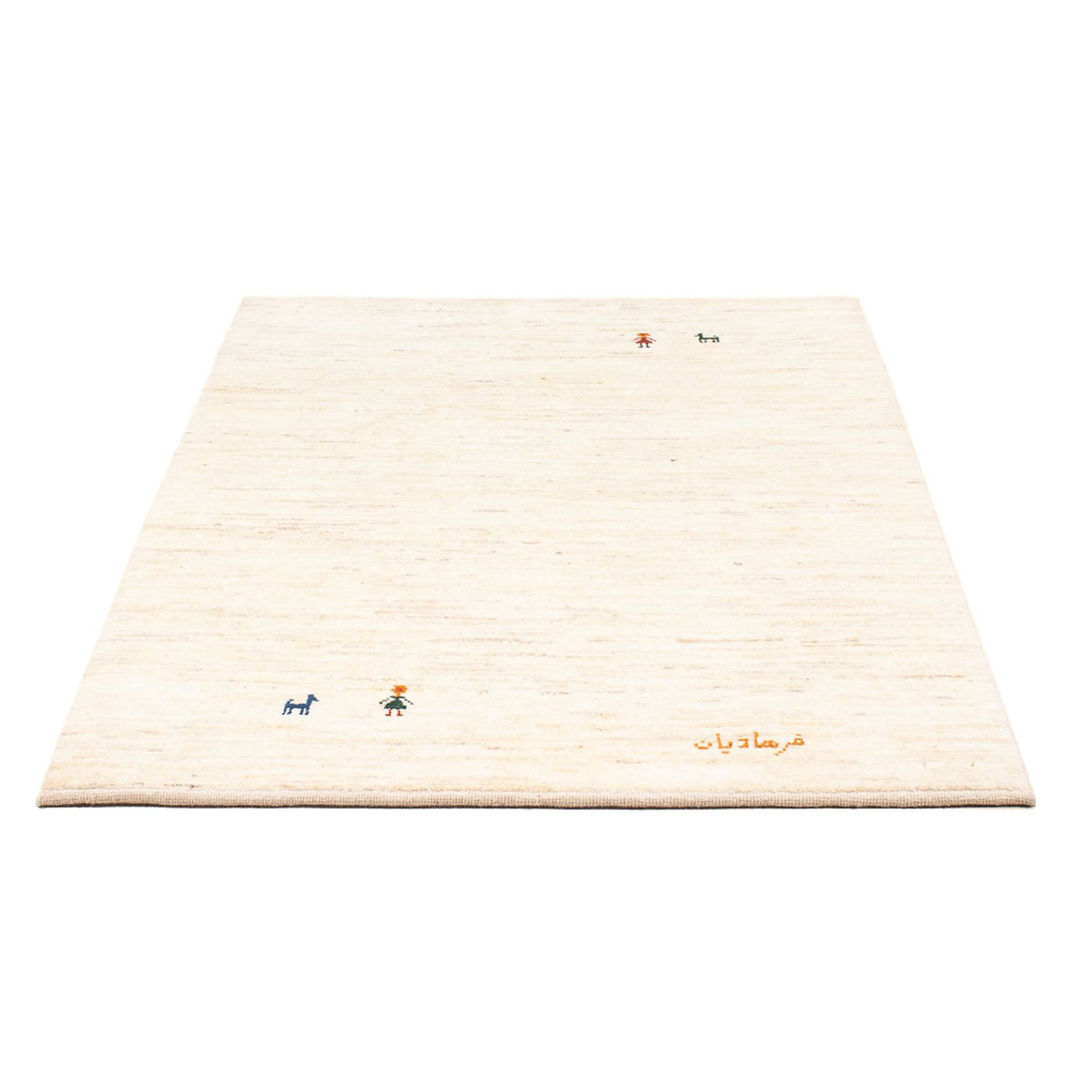 Alfombra Gabbeh - Persa - 150 x 104 cm - blanco