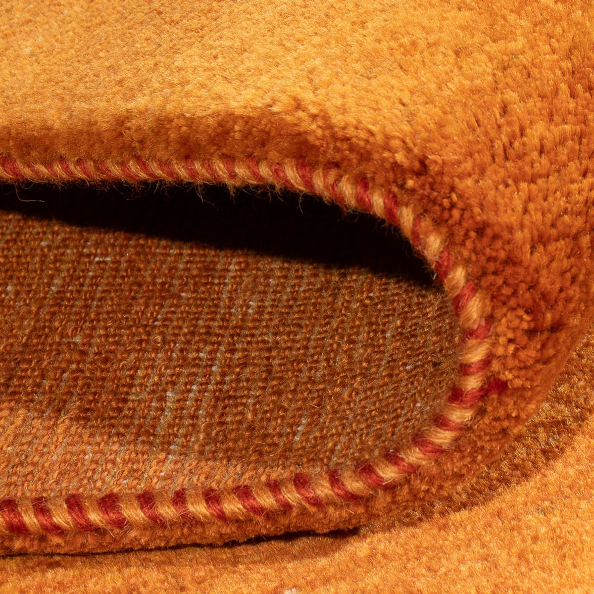 Alfombra Gabbeh - Persa - 145 x 114 cm - naranja